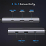 UGREEN HUB 6in1 USB-C la 2*HDMI (8K@30Hz)+2*USB-A3.0+USB-C3.0+PD (100W) | CM498, Gri spațial, 2 image