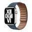 Curea Apple Watch din piele 38/40/41mm M/L Albastru