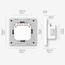 Moes Zigbee Star Ring Smart Push Button Switch 1 Gang (neutru opțional), alb, 2 image