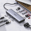 UGREEN HUB 9in1 USB-C către HDMI (4K@60Hz) + VGA+ 3*USB-A 3.0 + Gigabit RJ45 +SD/TF + PD 100W | CM498, Gri, 2 image
