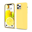 Husă pentru cască Liquid Silicone iPhone 12 Pro, galben