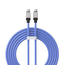 Cablu Baseus CoolPlay Series Type-C la Type-C 5A 100W 2m, albastru