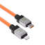 Cablu Baseus CoolPlay Series Type-C către Lightning 3A 20W 2m, portocaliu, 2 image