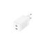 Încărcător de perete pentru cască GaN 2*Type-C 45W 6A, alb, 3 image