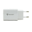 Încărcător de perete pentru cască cu cablu USB la Micro-USB 2xUSB 2.4A, alb