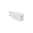 Încărcător de perete pentru cască GaN 2*Type-C 45W 6A, alb, 2 image