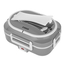 NOVEEN Lunch Box LB640 12/24/220-240 Volt, 24x18,5x11 cm, interior INOX, putere 60 W Gri închis, 2 image