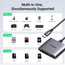 UGREEN Cititor de carduri USB-C către SD/TF + USB 2.0 | CM387, gri, 2 image