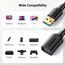 UGREEN USB 3.0 Cablu de extensie masculin 5m | US129, negru, 2 image