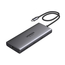 UGREEN HUB 10in1 USB-C la 2*HDMI (8K@30Hz)+USB-A3.0+USB-C3.0+2*USB-A2.0+SD/TF+GigabitRJ45+PD(100W) | CM639, Gri spațial