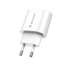 Încărcător de perete pentru cască USB/Type-C PD, QC3.0 20W, alb, 2 image