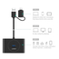 UGREEN HUB 4in1 USB 3.0 cu adaptor Type-C la 4*USB 3.0 1M CR113, negru, 2 image