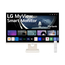 Monitor LG 27SR50F-W Smart LED IPS, 27", Full HD, 60Hz, HDR10, WebOS, argintiu