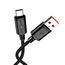 Jokade Cablu USB la tip C 3A 1,2 m cu deconectare inteligentă JA049, negru