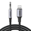 UGREEN Cablu AUX Lightning la 3,5 mm 1M MFI US315, negru
