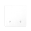 Moes Zigbee Smart Switch 2 Gang with Human Presence mmWare Radar 10GHz (Neutral Optional), White
