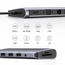 UGREEN HUB 10in1 Type-C 3.0 la 3*USB 3.0 + HDMI + VGA + Gigabit RJ45 +SD/TF + 3.5mm Audio PD 100W CM681, Gri Spațiu, 2 image