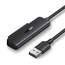 UGREEN Adaptor USB-A 3.0 la 2.5" SATA III, suport UASP, S.M.A.R.T, TRIM, până la 5Gbps, 50cm CM321, negru