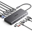 UGREEN HUB 13in1 USB-C la 2*HDMI (4K@60Hz)+DP+2*USB-A3.2+USB-C3.2+2*USB-A3.0+SD/TF+GigabitRJ45+3.5mm+PD(100W) | CM681, Gri spațial, 2 image
