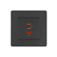 Moes Star Ring Socket 65W GAN 3 Ports (2*Type C+1*USB-A), Grey
