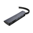 Hoco HUB 5in1 Type-C to 3*USB-A 3.0 + SD/ TF, HB17 Easy Connect, Black