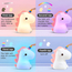 Cute Series Unicorn Silicone Night Light, White, 2 image