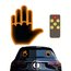 LED Neon Hand Gesture Light for Cars with Remote Control, Finger Accent Lights, Black, 2 image