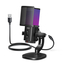 UGREEN Gaming Microphone, Mic for PC 24bit/96kHz, with Quick Mute, Pop Filter, Shock Mount, Volume Knob, Black, 2 image