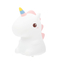 Cute Series Unicorn Silicone Night Light, White