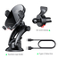 Mcdodo Wireless Charger Car Mount 15W Suction Cup Mount*1, Air Vent Clamp*1 Space Series, Black, 2 image