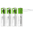 Rechargeable Li-ion USB-C batteries AAA 400mAh, 4pcs with 2in1 Type-C cable, 2 image