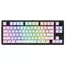 Tastatură HATOR Skyfall 80, Cu fir / Fără fir, Negru | Alb