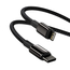 Baseus Cable Type-C to Lightning Tungsten Gold Fast Charging PD 20W 1m, Black, 2 image