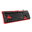Genesis Keyboard Rhod 110, US Layout, Red, 2 image