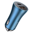 Baseus Car Charger USB/Type-C Dual Quick Charger 40W（With Baseus Cable Type-C to Lightning 1m）, Blue, 2 image