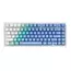 Tastatură MCHOSE G75 Pro, Cu fir / Fără fir, Arctic Snow