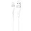 Cablu USB (Lightning), Proove Light Silicone Plus USB to Lightning 2.4A (1m), White