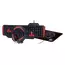 Set Tastatură + Mouse + Mouse Pad + Căști Gembird GGS-UMG4-02, Cu fir, Negru/Rosu