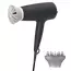 Uscător de păr Philips BHD302/30, 1600 W, Negru