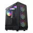 Carcasă PC Gamemax Forge AB, Midi-Tower, Fără PSU, Negru