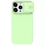 Husă Nillkin iPhone 15 Pro, CamShield Silky Silicone, Mint Green