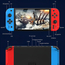 DDZONE G90 Handheld Retro Game Console 7.0 inch HD, 64GB Built-in Games Linux, Red-Blue, 2 image