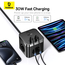 Baseus Power Strip Cube 30W 3AC+2*USB-A+2*Type-C 1,5M, PowerCombo Cube, Cluster Black, 2 image