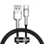 Baseus Cable USB-A to Type-C 66W, 3A, 1m, Metal, Cafule Series, Black