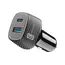 Incărcător auto Cellularline 18W+ PD 30W, 48W, Negru
