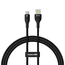 Baseus Cable 2 in 1 Type-C 100W 1m, Flash 2 Series, Cluster Black