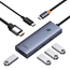 Baseus HUB 6in1 Type-C to HDMI4K@60Hz*1+USB-A 3.0*4+PD*1, UltraJoy Series, Space Gray, 2 image