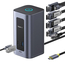 Baseus DS Type-C  to 2*HDMI 2K@60+2*DP2K@60+2*USB-C (10Gbps)+2*USB-A (5Gbps)+2*USB-A (480Mbps)+RJ45+PD 100W Spacemate RD1 Air, Space Grey, 2 image