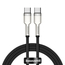 Baseus Cable Type-C to Type-C 100W 1m, Cafule Metal Series, Black