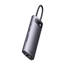 Baseus HUB 4in1 Type-C to 4+USB-A, Metal Gleam Series, Space Gray, 2 image